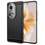 Husa carbon compatibila oppo reno 11, tech antisoc, negru