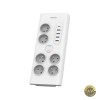 Prelungitor Philips 35W 3A 4 x USB-A - 1 x USB-C - 6 x Schuko Alb PHIL-SPN7060WA/60