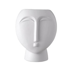 Vaza decorativa din ceramica, Model Fata, 17x21.6 cm, ATU-087305 foto
