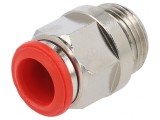 Racord push-in 3/8&quot; alamă nichelată