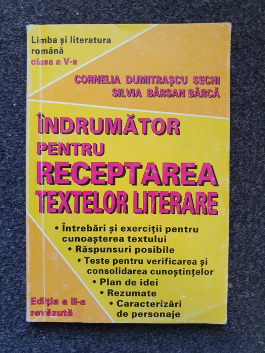 INDRUMAR PENTRU RECEPTAREA TEXTELOR LITERARE CLASA A V-A - Sechi, Barca