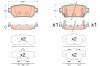TRW GDB3617 set placute frana,frana disc