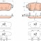 TRW GDB3617 set placute frana,frana disc