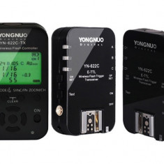 Yongnuo YN622C-TX + 2x YN622C II kit declansare wireless E-TTL Canon