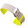 Curea silicon cu doua fete compatibila Garmin Vivoactive 4, 22mm, Gri/Galben, Very Dream