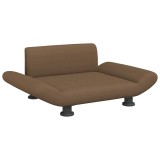 Cumpara ieftin Pat de caini, maro, 70x45x28 cm, material textil