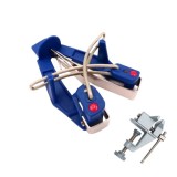 Cumpara ieftin Dispozitiv Ascutit Cutite Sharp Easy si Mini Menghina din Fonta, prindere de masa, set 2 in 1, Albastru/Gri