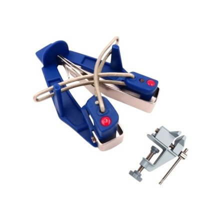 Dispozitiv Ascutit Cutite Sharp Easy si Mini Menghina din Fonta, prindere de masa, set 2 in 1, Albastru/Gri foto