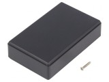 Carcasă universală neagră din ABS 56x90x22mm