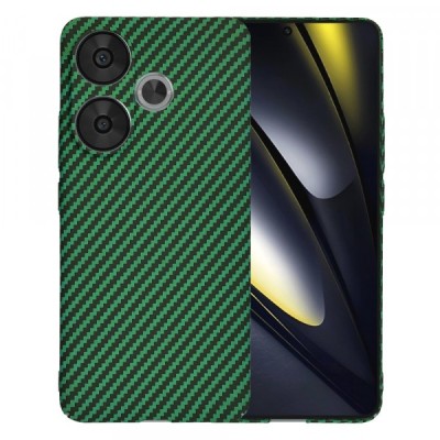 Husa pentru Xiaomi Poco F6, Techsuit, Carbonite FiberShell, Verde foto