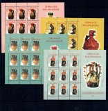 2006 - Ceramica Rom&acirc;nească, ulcioare de nunta (I), serie minicoli neuzate