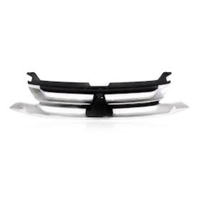 Grila radiator, masca fata Mitsubishi Outlander, 05.2015-, parte montare centrala, crom/negru, 52X205, Aftermarket foto