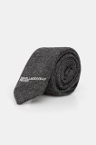 Karl Lagerfeld Jeans cravată de bumbac culoarea gri, cu imprimeu, A4W33086