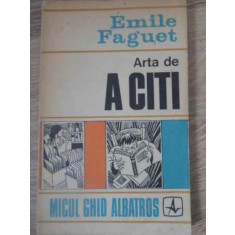 ARTA DE A CITI-EMILE FAGUET