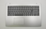 Carcasa superioara cu tastatura palmrest Laptop, Lenovo, IdeaPad 330-15IGM Type 81D1, 5CB0N86475, AM13R000600, AP13R000310, Platinum Grey, layout UK