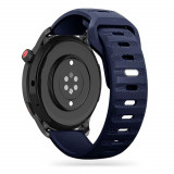 Curea Tech-Protect Iconband Line pentru Samsung Galaxy Watch 4/5/5 Pro/6 Albastru inchis, Silicon