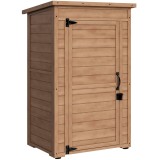 Outsunny Dulăpior de depozitare &icirc;n aer liber , şopron mic | Aosom Romania