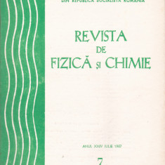 Revista De Fizica Si Chimie - Anul XXIV, Nr.:7 , IULIE 1987