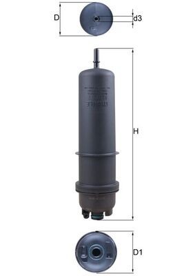 MAHLE KL 872/7 filtru combustibil foto