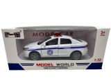 Macheta Auto Politie 1:32 replica metal lumini si sunete usi deschise