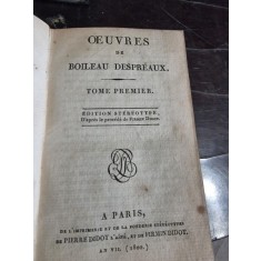 Oeuvrea de Boileau Despreaux Tome Premier