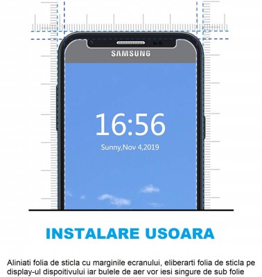 Folie de sticla MyStyle 2,5D , duritate 9H compatibila cu Samsung Galaxy J3 2017 foto