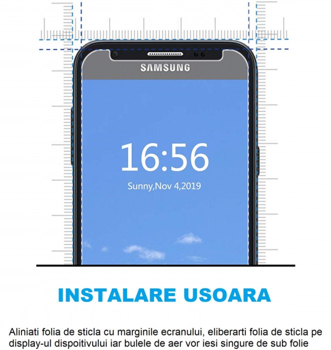 Folie de sticla MyStyle 2,5D , duritate 9H compatibila cu Samsung Galaxy J3 2017