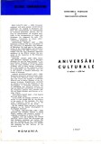 TSV - PLIANT DE PREZENTARE, ANIVERSARI CULTURALE, 1967 LP 653