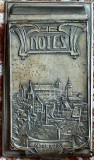 AGENDA VECHE DE BIROU CALENDAR PE 1907/ ALAMA ARGINTATA/200X110X24 mm./cca.1000g