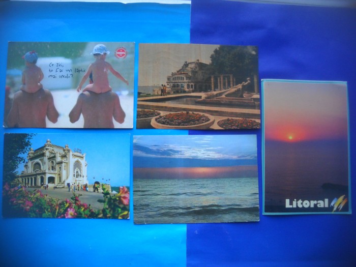 HOPCT LOT NR 782 LITORAL ROMANIA -CT-5 CARTI POSTALE-RSR-CIRCULATE