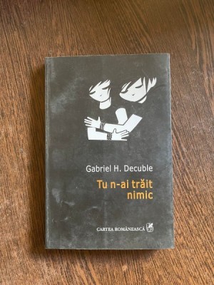 Gabriel H. Decuble Tu n-ai trait nimic foto