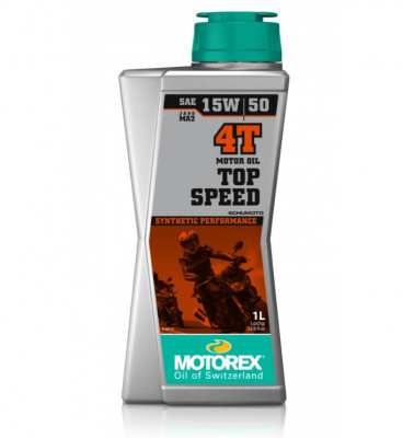Ulei motor Motorex Top Speed 15W50 Synthetic Performance 4T 1 Litru foto