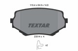 Set placute frana TEXTAR 2331401