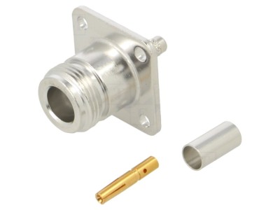 Conector N mamă drept 50&amp;Omega;, aurit foto