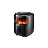 Friteuza Zilan ZLN9983 tip air fryer, 1500W, capacitate 5L, temperatura maxima 200 grade, Negru