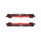 Ornament difuzor de bara universal 130cm Negru+Rosu