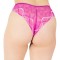 Chilot brazilian bumbac și dantela elastica C1240 - XXL - Negru