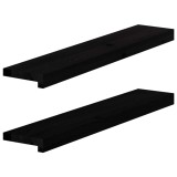 vidaXL Pervaz 2 buc lemn masiv de Maro &icirc;nchis 80x15x2 cm 4009166