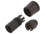 Conector circular 60V 5 pini mufă tată pe cablu 3A