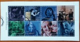 FINLANDA-1995-FILMUL FINLANDEZ-Colita BLOC de 8v-stampilata.-Vezi-Scan
