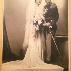 Foto nuntă ofițer regal, 10.03.1940, Sellman Photos, București, Calea Victoriei