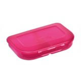 Cutie pentru sandwich Herlitz, 2 compartimente, culoare roz - RESIGILAT