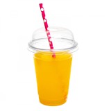 Set 100 pahare fresh frappe, cu capac, 500ml