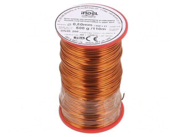 S&acirc;rmă emailată 0,8mm 0,5kg Cu 65-200&deg;C