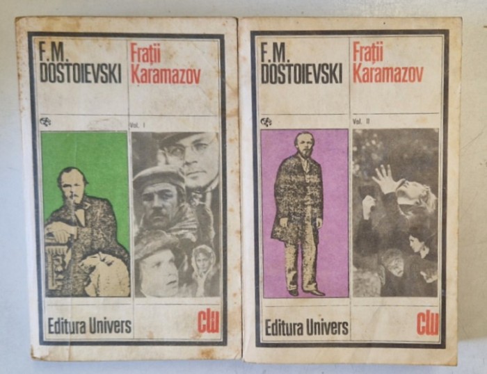 FRATII KARAMAZOV , VOLUMELE I - II de F. M. DOSTOIEVSKI , 1982