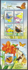 DB1 TIMBRE PARFUMATE Fauna Flora Fluturi Sao Toma Principe MS + SS MNH foto