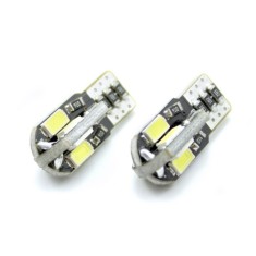 Set 2 becuri LED pentru iluminat interior/portbagaj Carguard, 3 W, 12 V, 240 lm, tip SMD, T10, Alb xenon