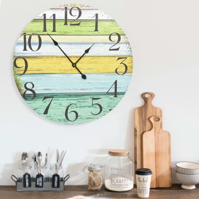 Ceas de perete, multicolor, 60 cm, MDF foto
