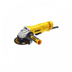 Polizor unghiular DeWALT, 125mm, 1400W, 11500rpm, clapeta de siguranta, tip DWE4233-QS