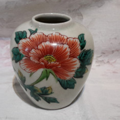 Vaza vintage orientala, portelan glazurat China sau Japonia -